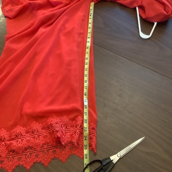 Lulus Sunny Days Dream Red Lace Jumpsuit Size Medium - Picture 10 of 10